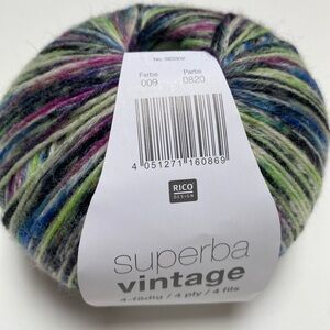 Rico Superba Wool Fingering Sock Yarn NWT